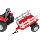 Trator Eléctrico com Atrelado Vermelho Hecht - Trator Eléctrico com Atrelado Vermelho